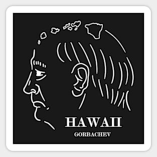 A funny map of Hawaii 3 Sticker